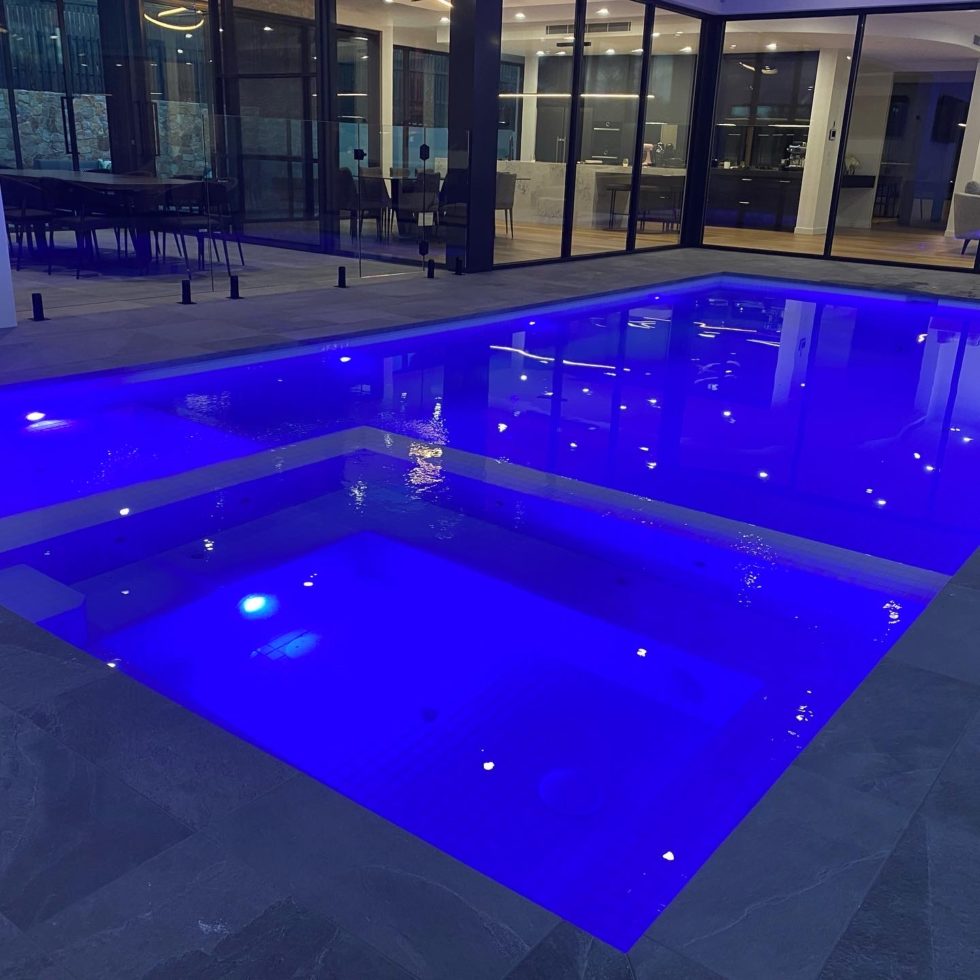 Indoor Swimming Pool Blue by Melbourne Concrete Pool Builder Venetian Pools