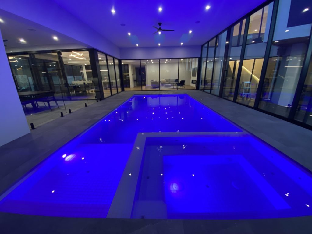 Indoor Swimming Pool Blue by Melbourne Concrete Pool Builder Venetian Pools