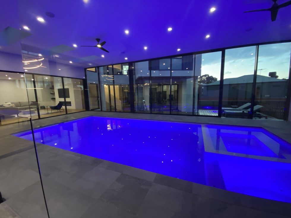 Indoor Swimming Pool Blue by Melbourne Concrete Pool Builder Venetian Pools