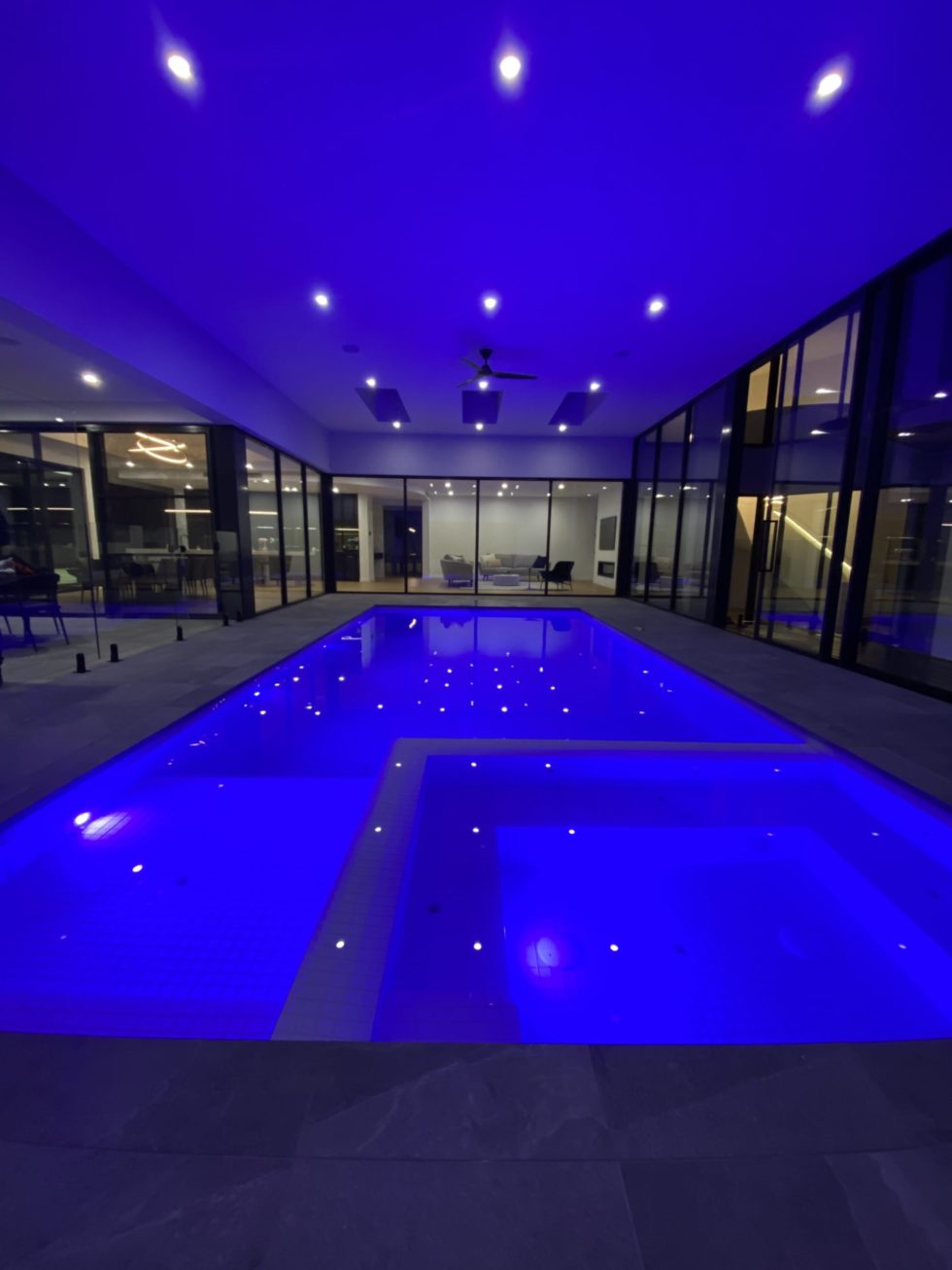 Indoor Swimming Pool Blue by Melbourne Concrete Pool Builder Venetian Pools
