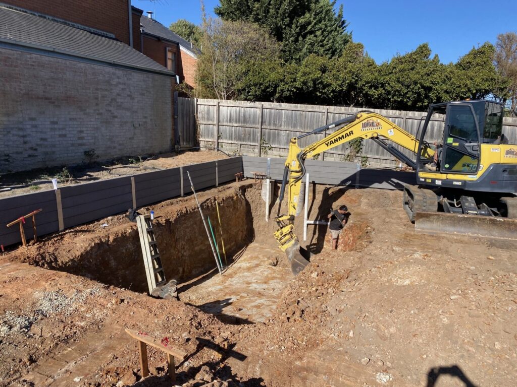 Caulfield North Site Swimming Pool Excavation